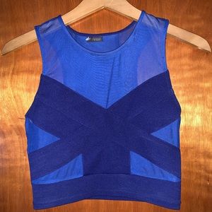 ✨Sparkle and Fade Cropped Mesh✨